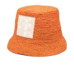 Huer & Kasketter^Jacquemus Raffia Bucket Hat Orange