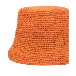 Huer & Kasketter^Jacquemus Raffia Bucket Hat Orange