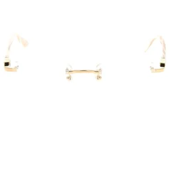 Briller<Cartier Rammeløs optisk brille Gul