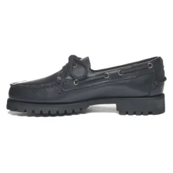 Sejlersko<Sebago Ranger Vokset Læder Moccasin Sort
