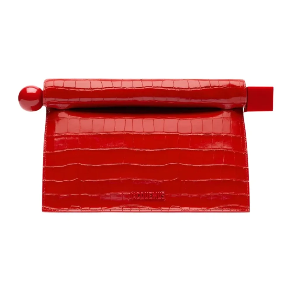 Clutch<Jacquemus Læder Clutch Taske Rød