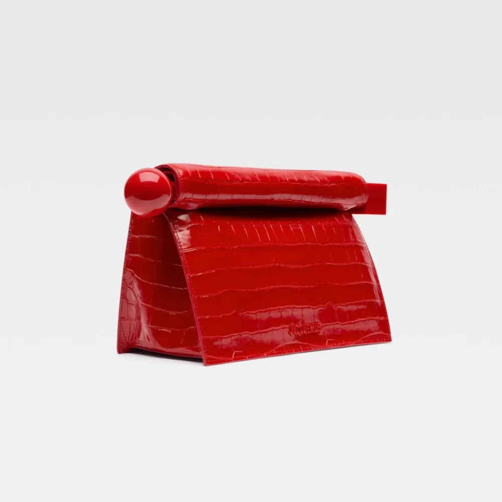 Clutch<Jacquemus Læder Clutch Taske Rød