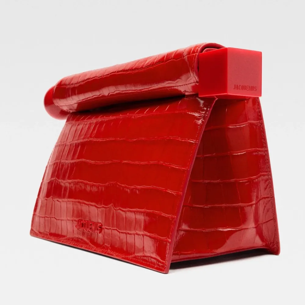 Clutch<Jacquemus Læder Clutch Taske Rød