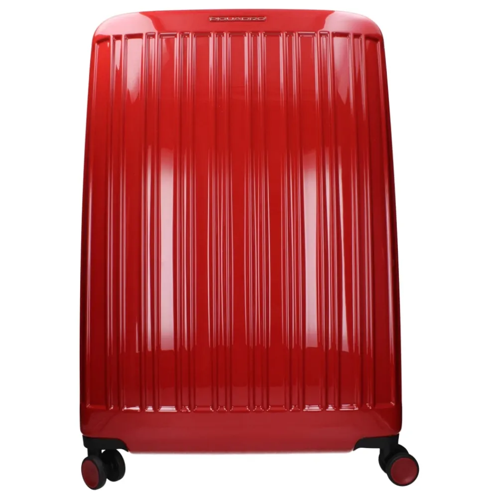 Kufferter<Piquadro Polycarbonat Vintage Effekt Trolley Rød