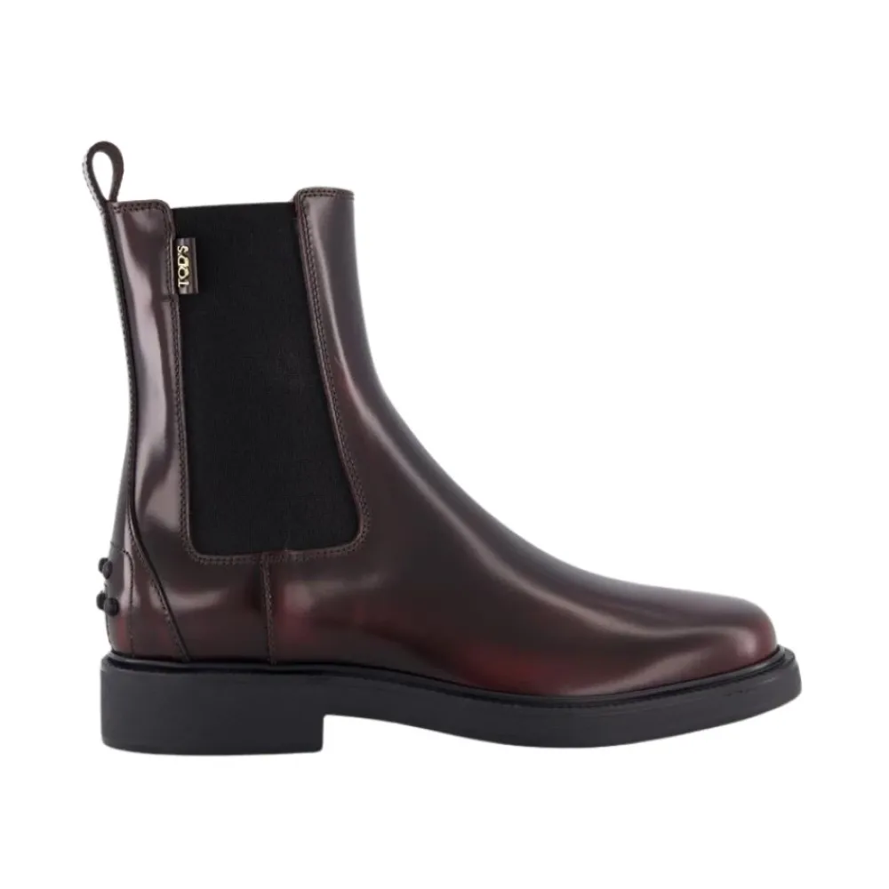 Chelsea Boots^Tod's e Chelsea-støvler til kvinder Rød