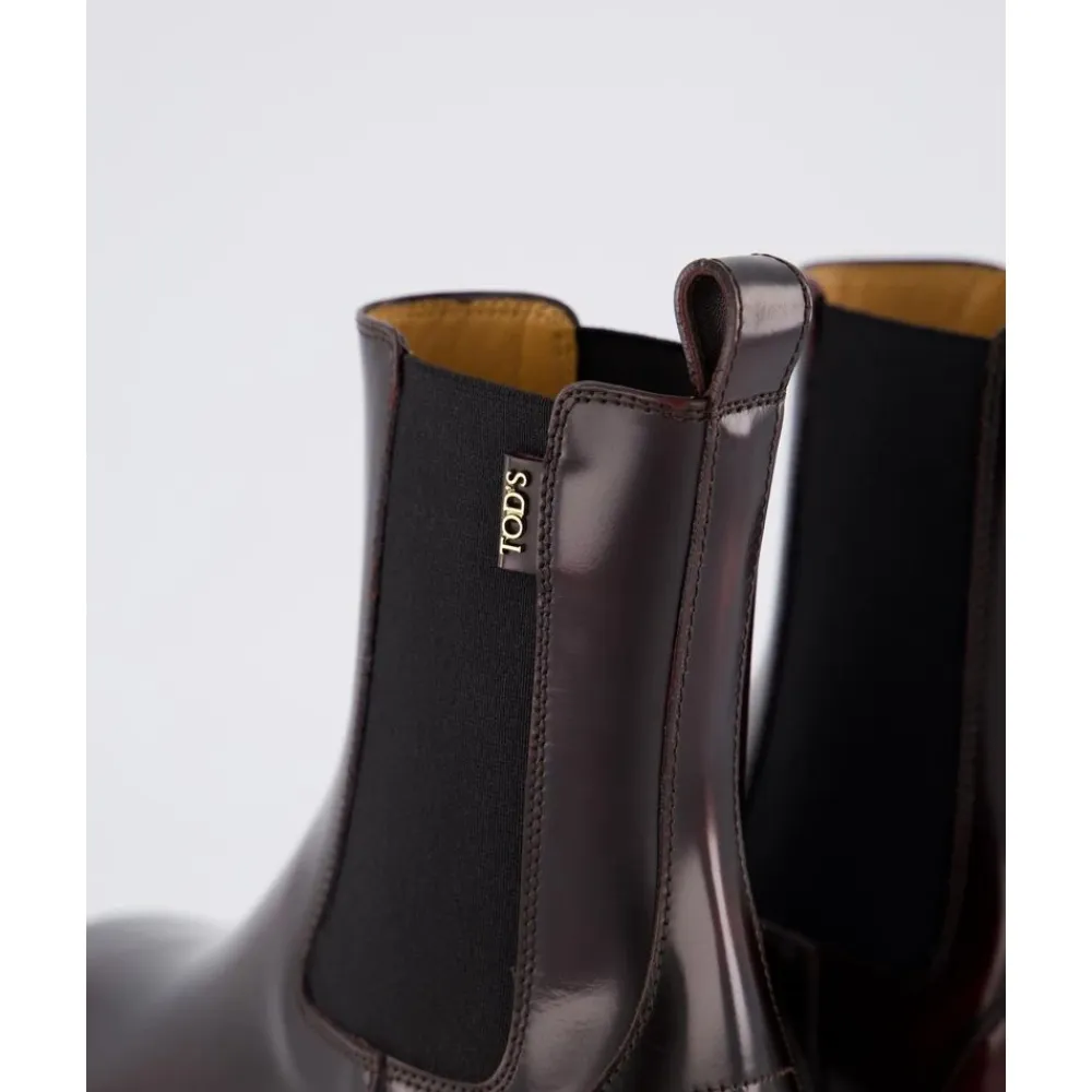 Chelsea Boots^Tod's e Chelsea-støvler til kvinder Rød