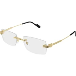 Briller^Cartier Rectangle Glasses Gul