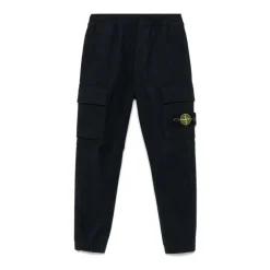 Underdele<Stone Island Regular Tapered Bukser Sort