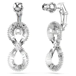 Smykker<Swarovski Øreringe Unisex Hyperbola Infinity Hvid Rhodium-belagt 5679793 Grå