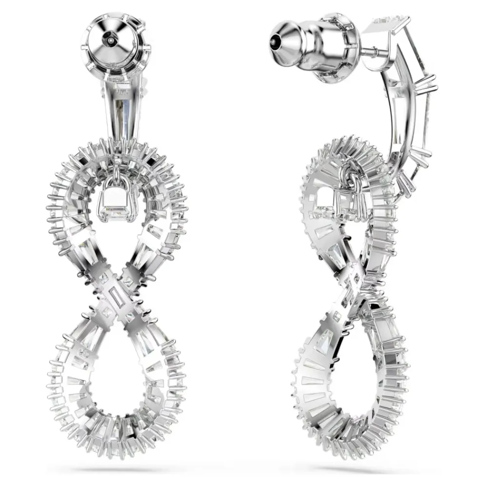 Smykker<Swarovski Øreringe Unisex Hyperbola Infinity Hvid Rhodium-belagt 5679793 Grå