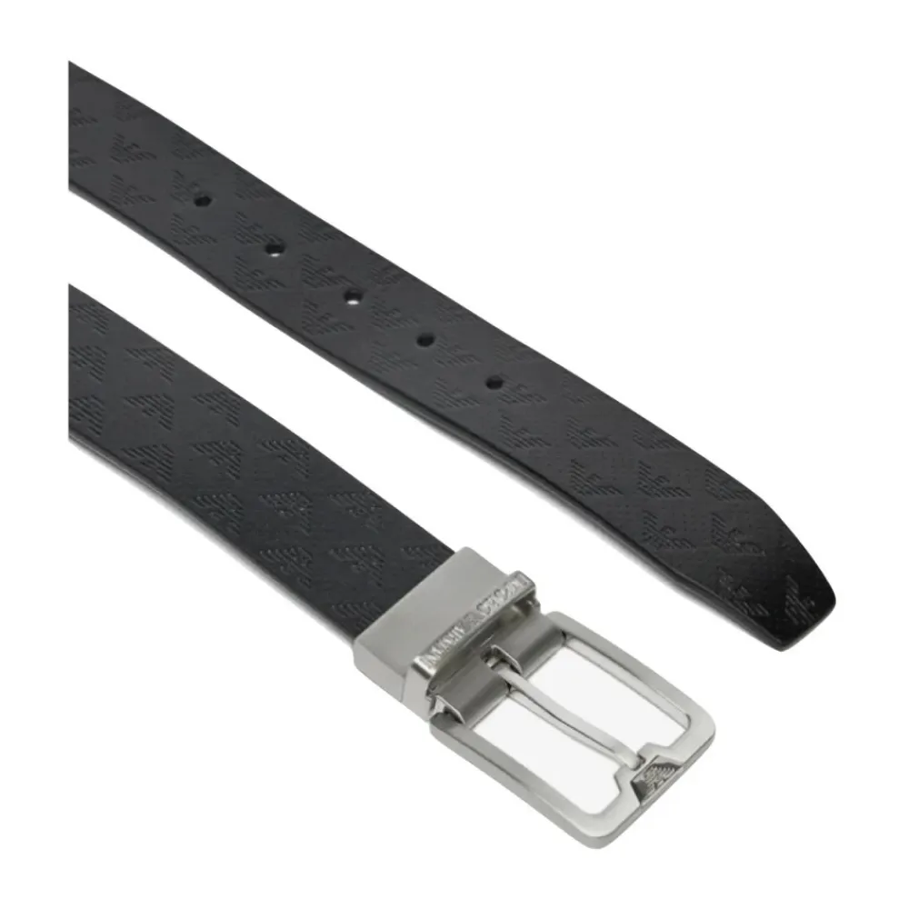 Bælter<Armani Reversibelt Bælte Sort