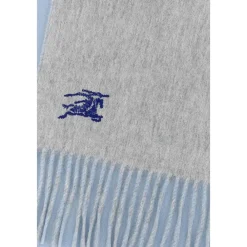 Halstørklæder Og Tørklæder|Tørklæder^Burberry Reversibelt Cashmere Halstørklæde Blå