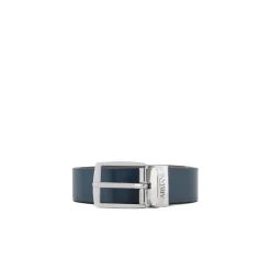 Bælter & Seler^Armani Reversibelt Logo Bælte Blå