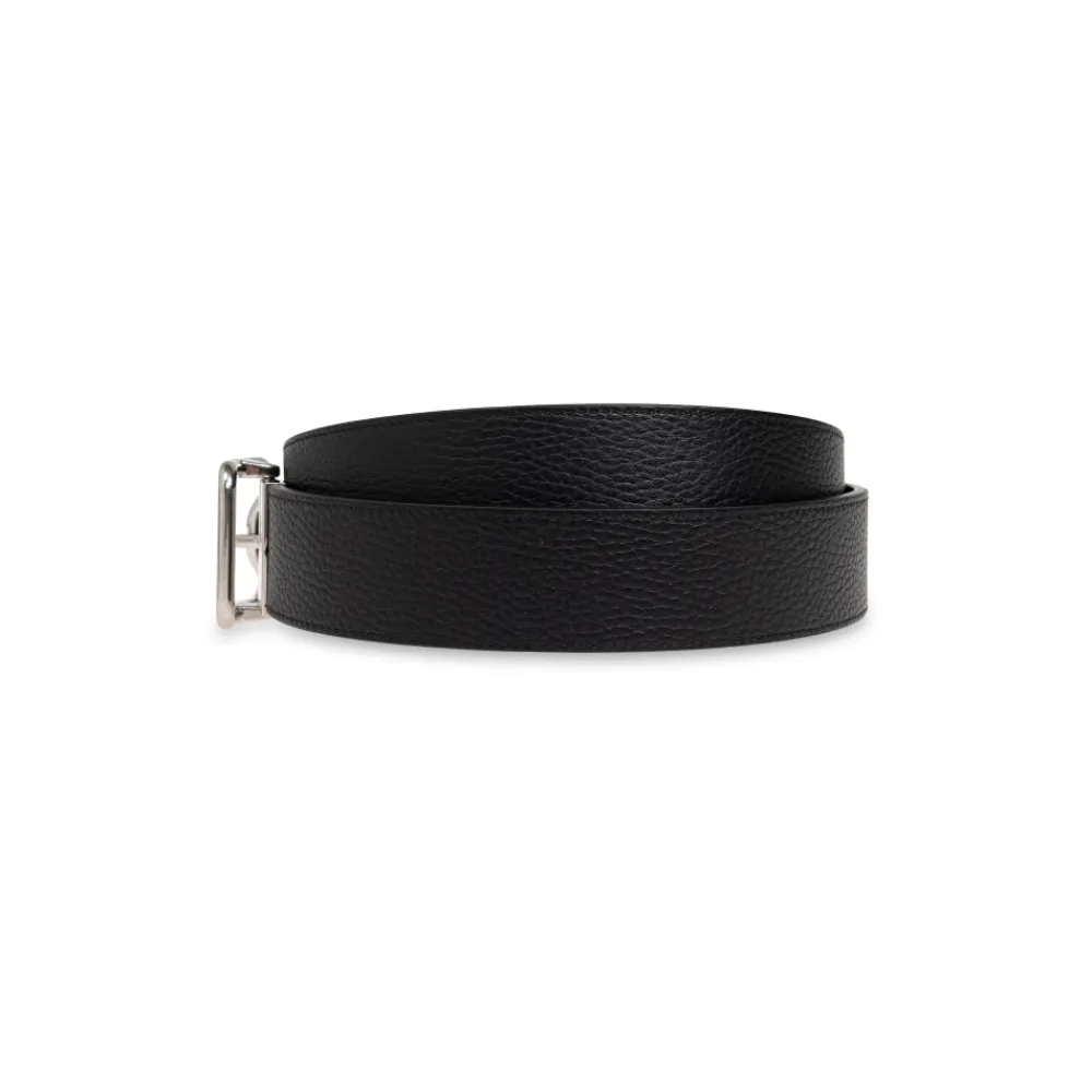 Bælter^Burberry Reversibelt Logo Graveret B-spænde Bælte Sort