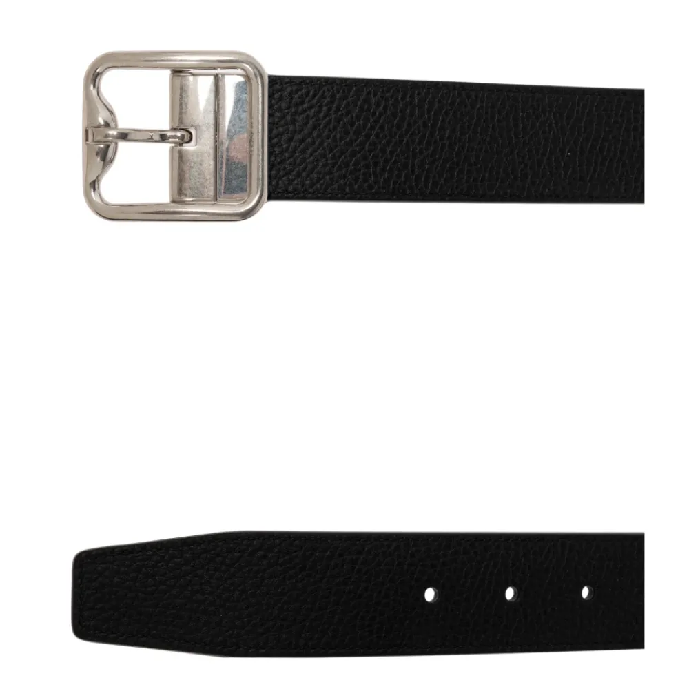 Bælter^Burberry Reversibelt Logo Graveret B-spænde Bælte Sort