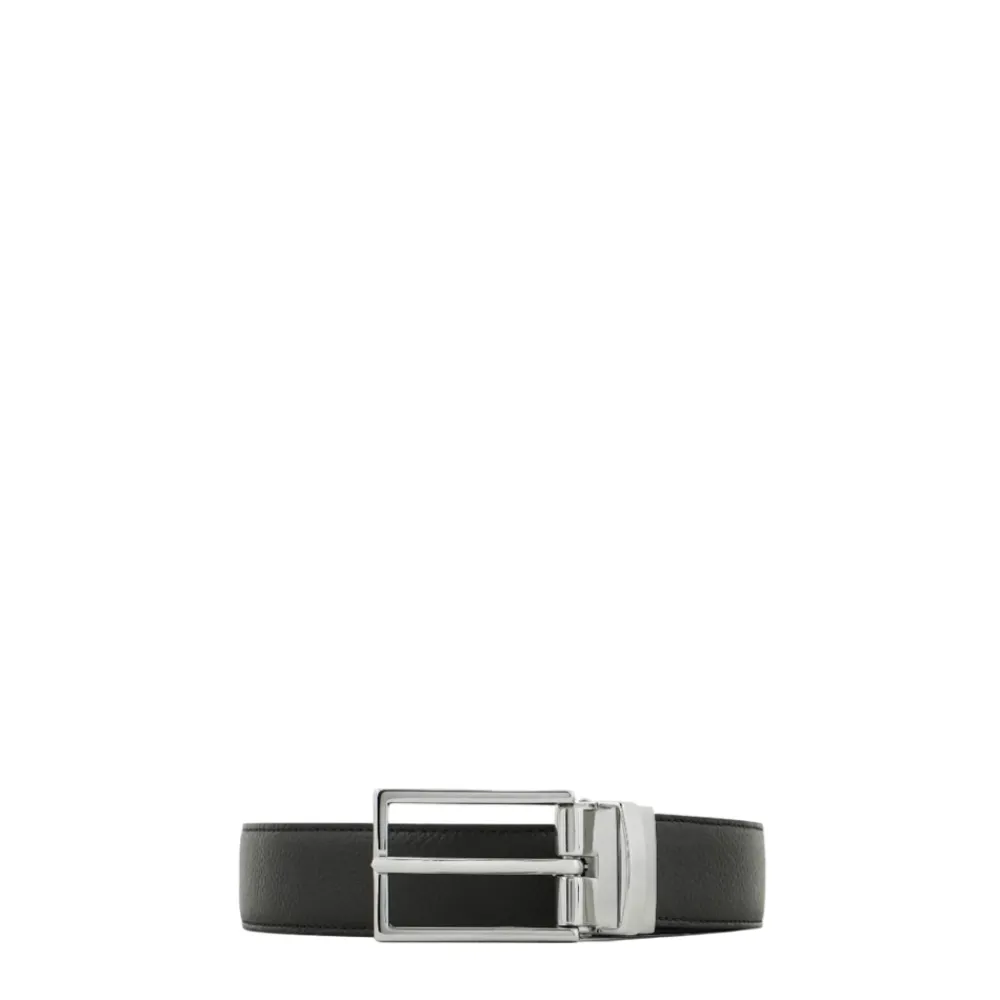Bælter<Emporio Armani Reversible Bælter Italien Sort