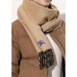Halstørklæder Og Tørklæder|Tørklæder<Burberry Reversible Cashmere Scarf Beige