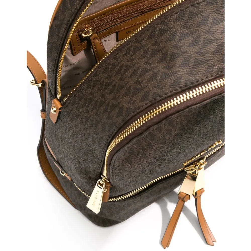 Rygsække^Michael Kors Rhea Medium Logo Rygsæk Brun