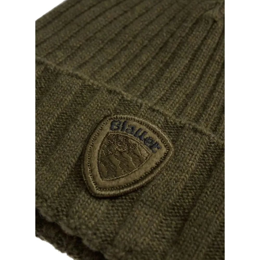 Huer & Kasketter^Blauer Rib-knit Cuff Beanie Grøn