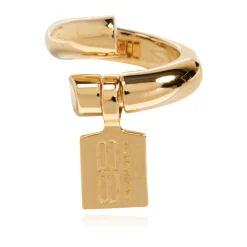 Smykker^Balenciaga Ring med indgraveret logo Gul