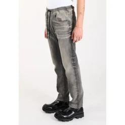 Jeans<Diesel Ripped and Repaired Regular Fit Jeans Grå