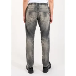 Jeans<Diesel Ripped and Repaired Regular Fit Jeans Grå