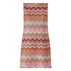 Kjoler<Missoni Ærmeløs Mini Kjole med Chevron-mønster Multifarvet