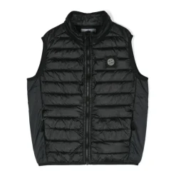 Jakker<Stone Island Ærmeløs Vatteret Vest Sort