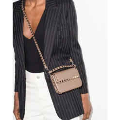 Håndtasker<Valentino Garavani Rockstud Leather Mini Bag Pink