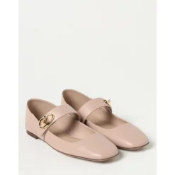 Ballerina Sko<Valentino Garavani Rockstud Mary Jane Ballerina Sko Pink