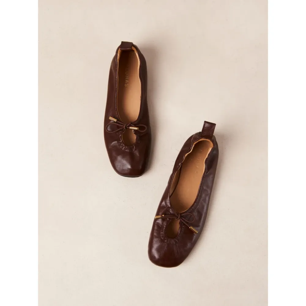 Ballerina Sko^ALOHAS Rosalind Læder Ballet Flats Brun