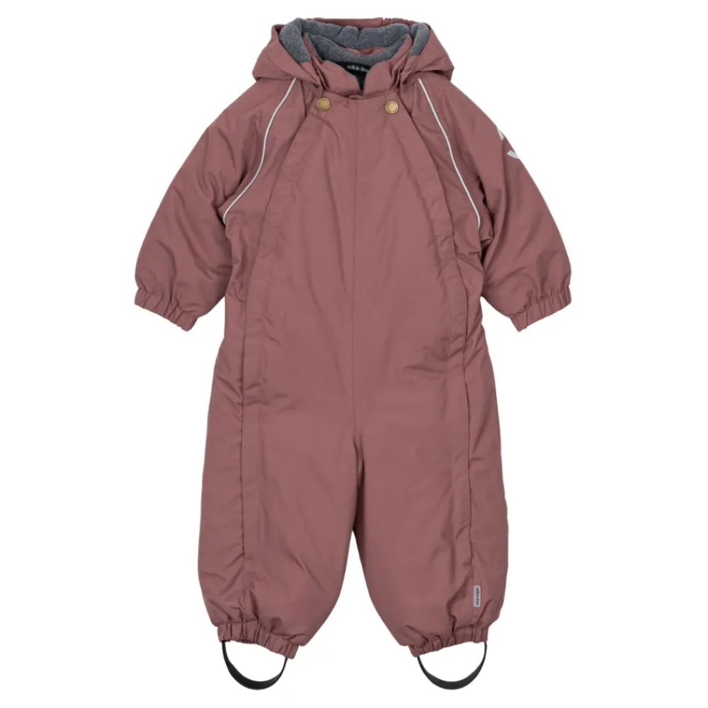 Overtøj<Mikk-Line Rose Brown Nylon Baby Suit Pink