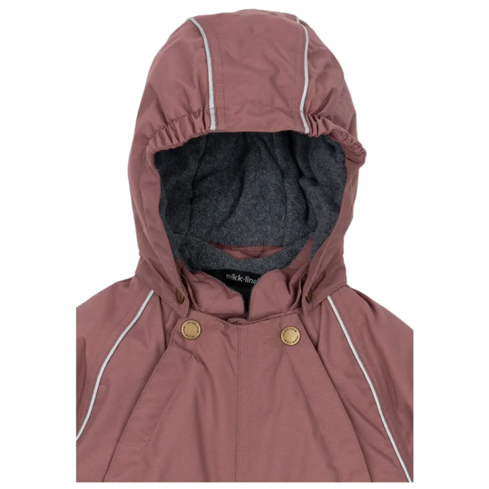 Overtøj<Mikk-Line Rose Brown Nylon Baby Suit Pink