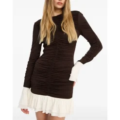 Kjoler<ROTATE Birger Christensen Rotate Dresses Brun