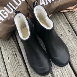 Chelsea Boots^Angulus Rubber Boot with Wool Lining 1053 Sort
