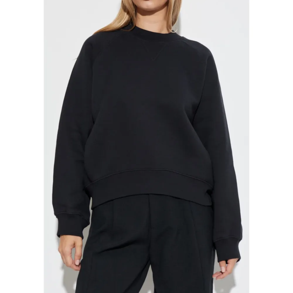 Sweatshirts^Victoria Beckham Rund hals sweatshirt Sort