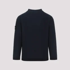 Strik<Stone Island Rundhalset strik Blå
