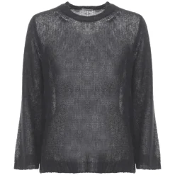 Striktrøjer & Sweatere<Kangra Rundhalset sweater Sort