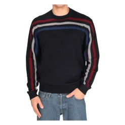 Strik<Armani Exchange Rundhalset sweater Multifarvet
