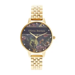 Ure<Olivia Burton Rundt Armbåndsur Gul