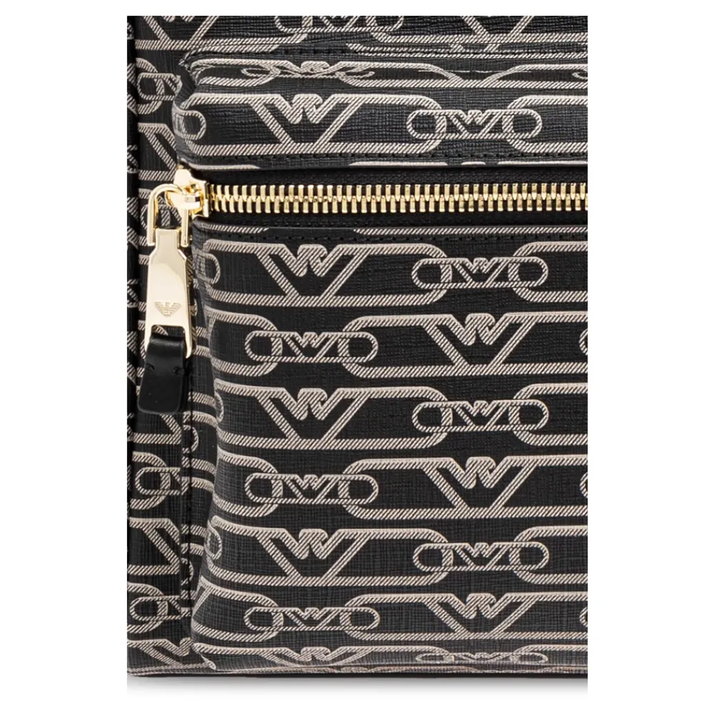 Rygsække^Emporio Armani Rygsæk med Monogram Sort