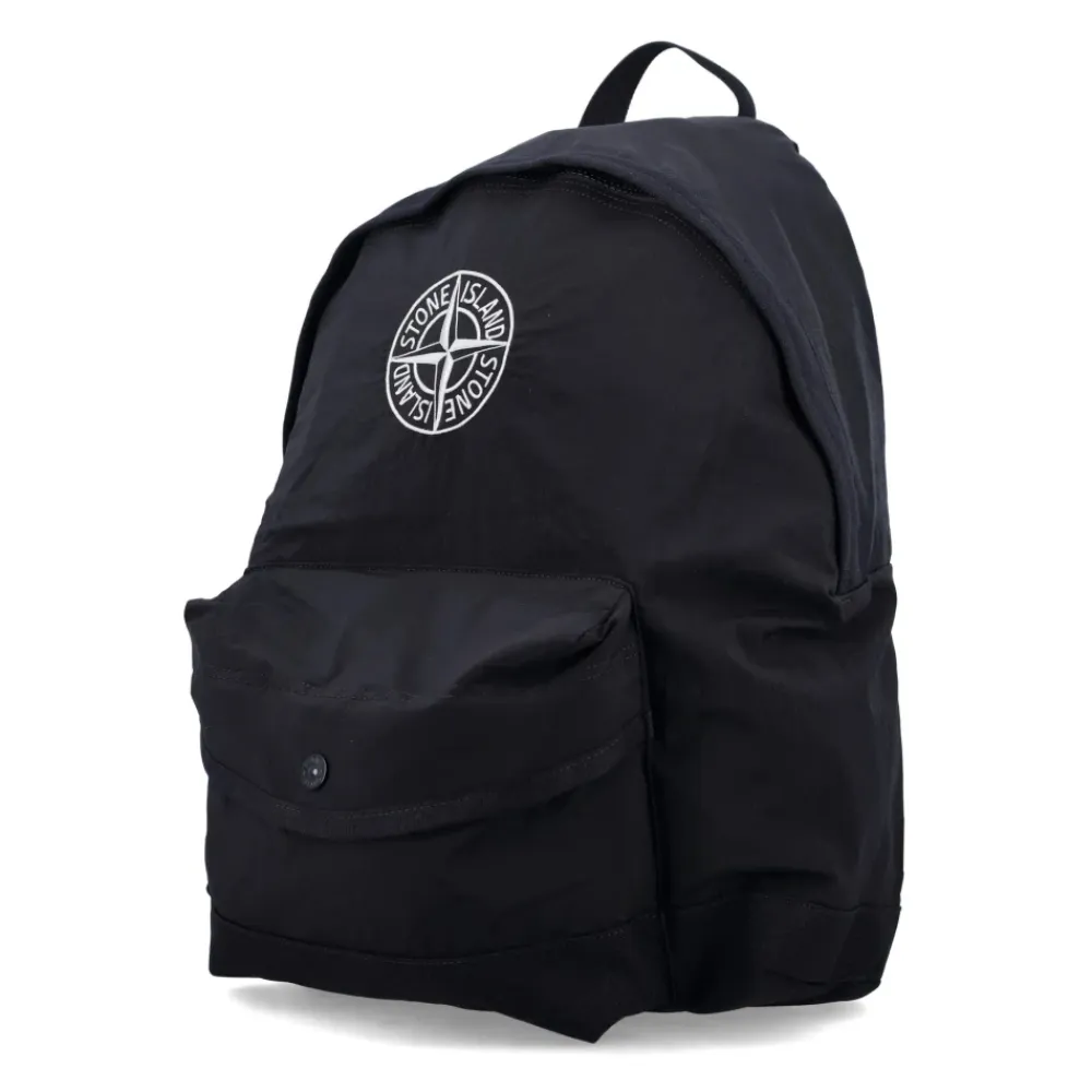 Tasker<Stone Island Rygsæk med polstrede stropper og lommer Sort