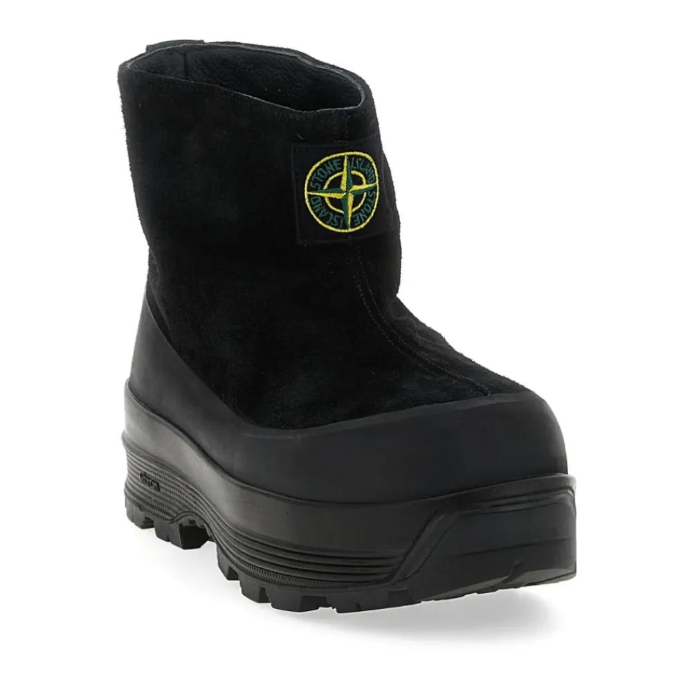 Vinterstøvler|Støvler^Stone Island S100120 Suede Sko Sort