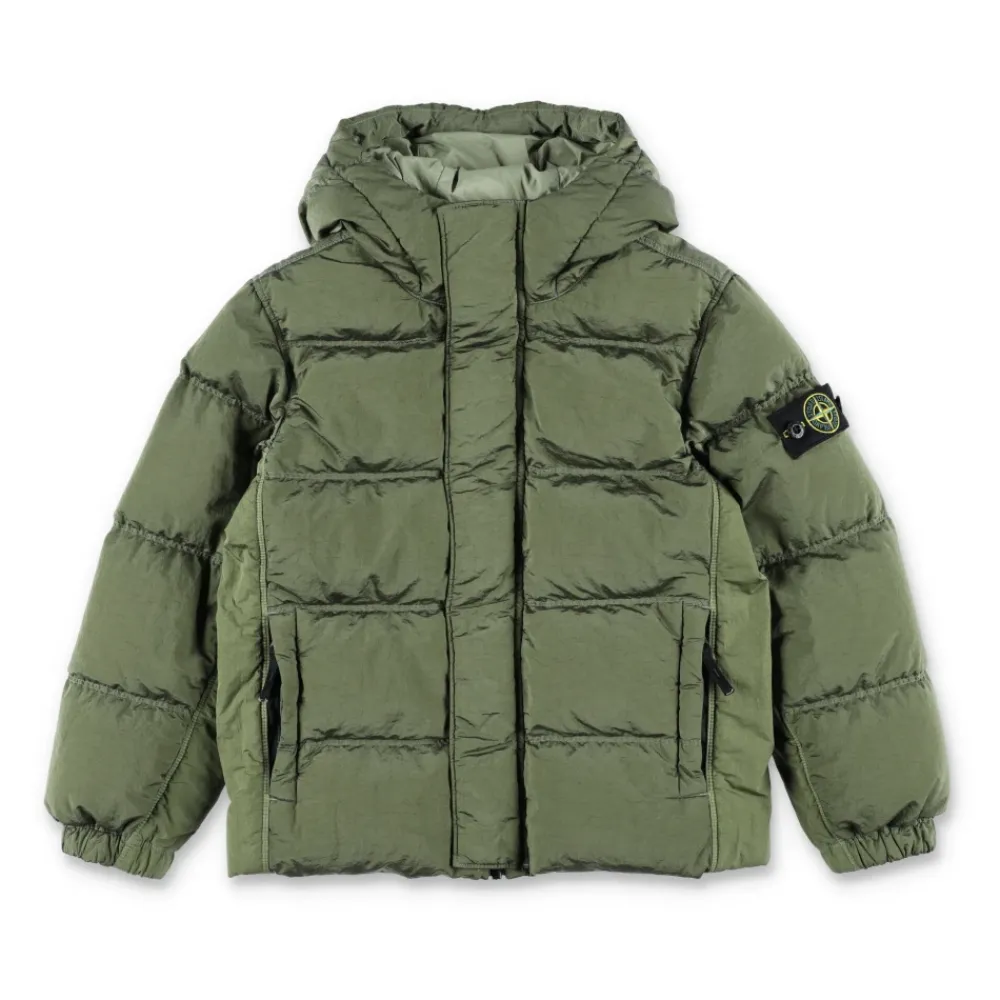 Jakker<Stone Island Sage Green Dunjakke AW25 Grøn