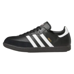 Sneakers^Adidas Samba Leather Black White Sko Sort