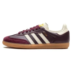 Sneakers<Adidas Samba OG Maroon Gold Metallic Sneakers Pink