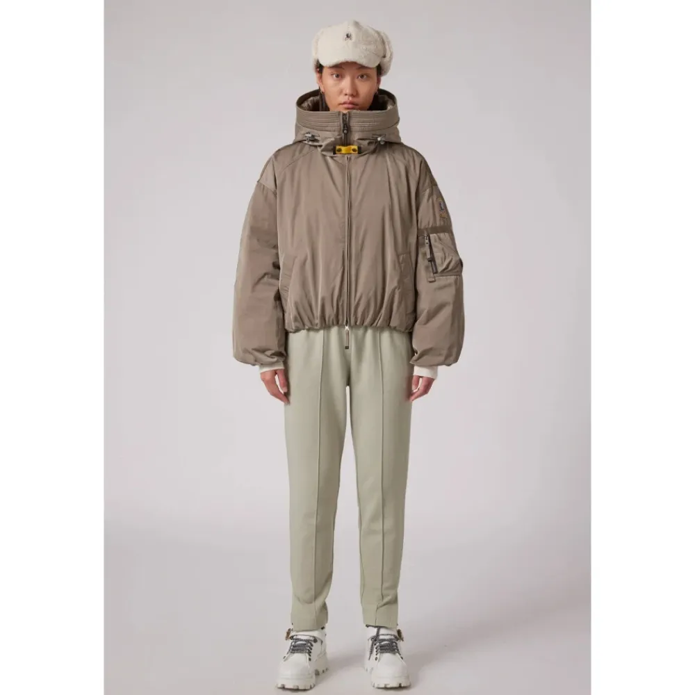 Jakker<Parajumpers Satin Oversize Bomberjakke med Dun Brun