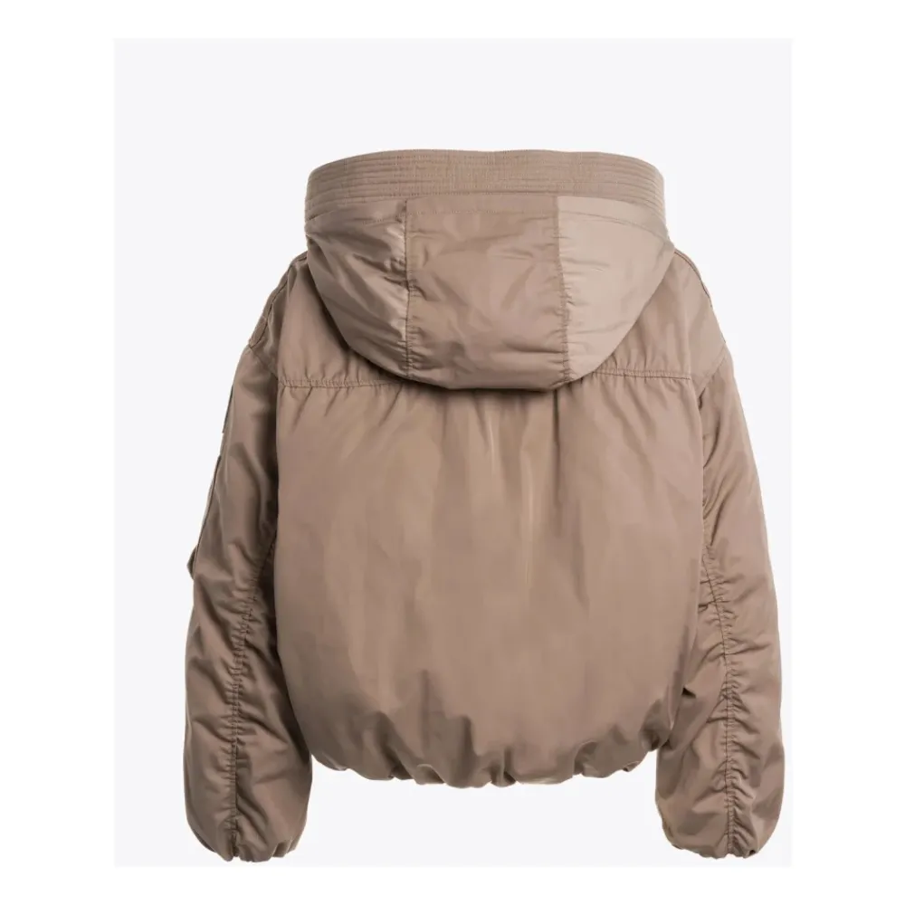 Jakker<Parajumpers Satin Oversize Bomberjakke med Dun Brun