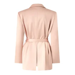 Jakker<PINKO Satinjakke med bælte Pink