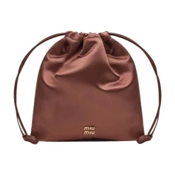 Toilettasker^Miu Miu Satinpose Brun